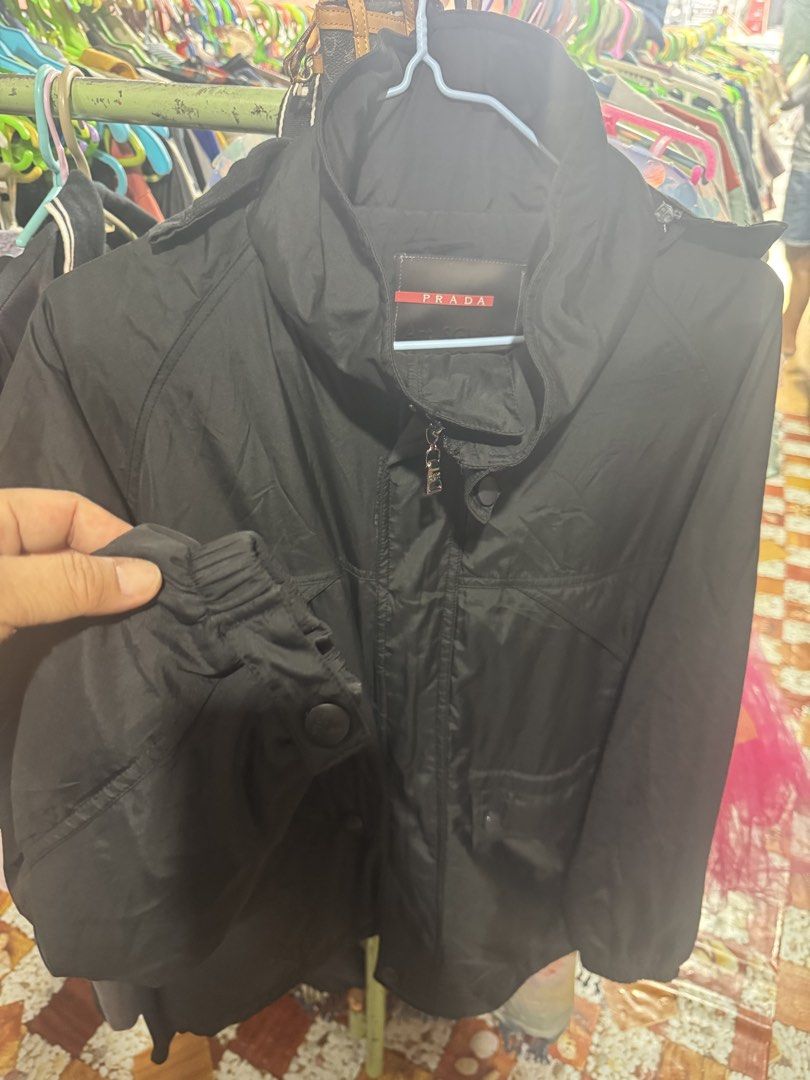 Prada made Italy (Category: Coats, Jackets and Outerwear) located in Manila. Submitted by wildbear.e10374 (Listing ID 1460597794, Image 2). Description: Prada made Italy goods as new excellent condition suitable for winter and summer can protect your skin good for every day wear. Prada Italy Mat.09W very suitable to warm your body..