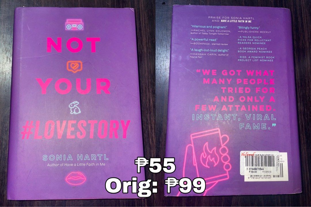 Preloved Books (Category: Storybooks) located in Manila. Submitted by hermionemalfoy197 (Listing ID 1460659694, Image 2). Description: Decluttering books rfs: need funds, need space Issues: some books may onting pagka yellow sa edge but still in good condition Not your lovestory - 55 The language of thorns - 600 (negotiable) Heartstopper - 550 (negotiable) The crowns game - 200 The last letter from your lover - 200 + sf should be shoulder by the 