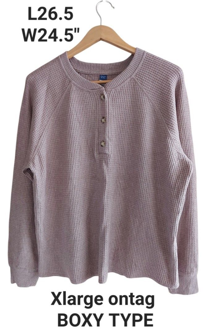Preloved branded knitted Sweatshirts (Category: Activewear) located in Manila. Submitted by vestir.thrifts (Listing ID 1460515000, Image 2). Description: Preloved branded knitted Sweatshirts sizes and measurements are already indicated each photos.