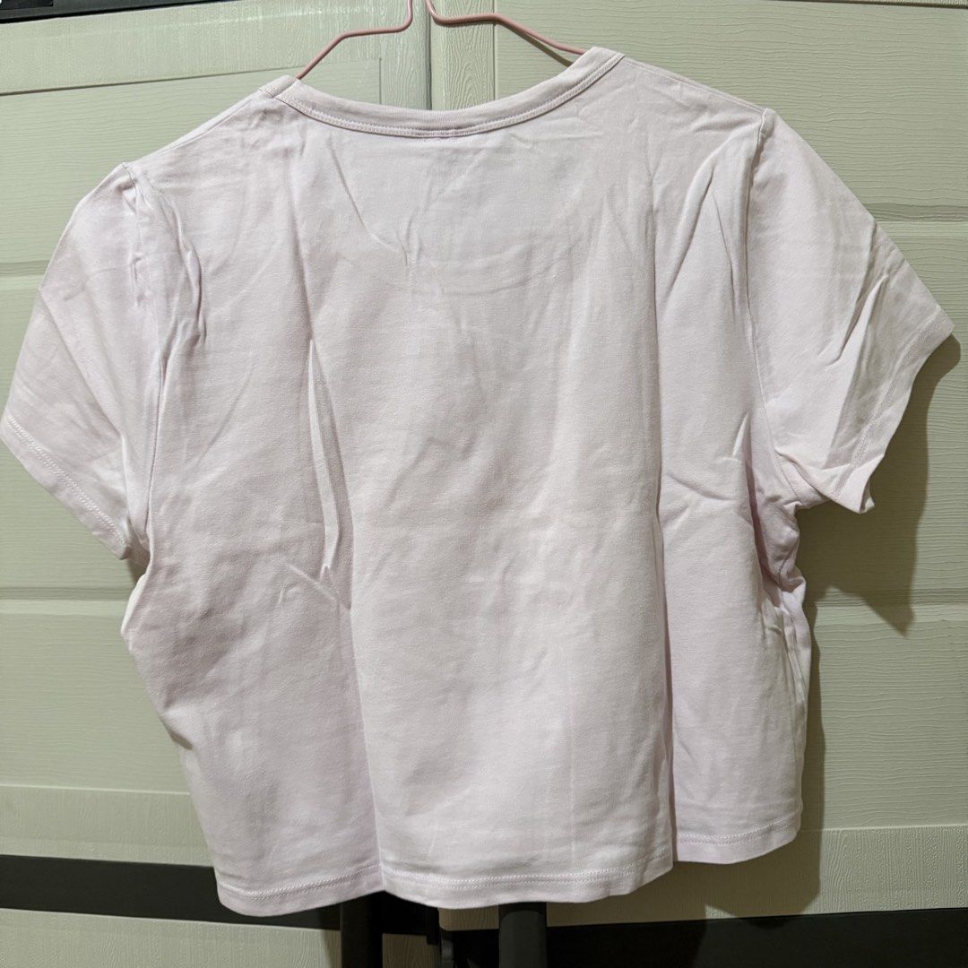 [Preloved] Cotton On x Hello Kitty Micro Tee (Category: Shirts) located in Manila. Submitted by ultsaida (Listing ID 1460709182, Image 2). Description: Cotton On x Hello Kitty Cropped Top Shirt – Size: L | Can fit M-XL – Condition: Like new – Wore once only. – Preloved, manage your expectations. MOD: J&T / LBC (Buyer's preference and buyer will shoulder the shipping fee) MOP: Gcash, Maribank, or BDO Loc: Bataan.