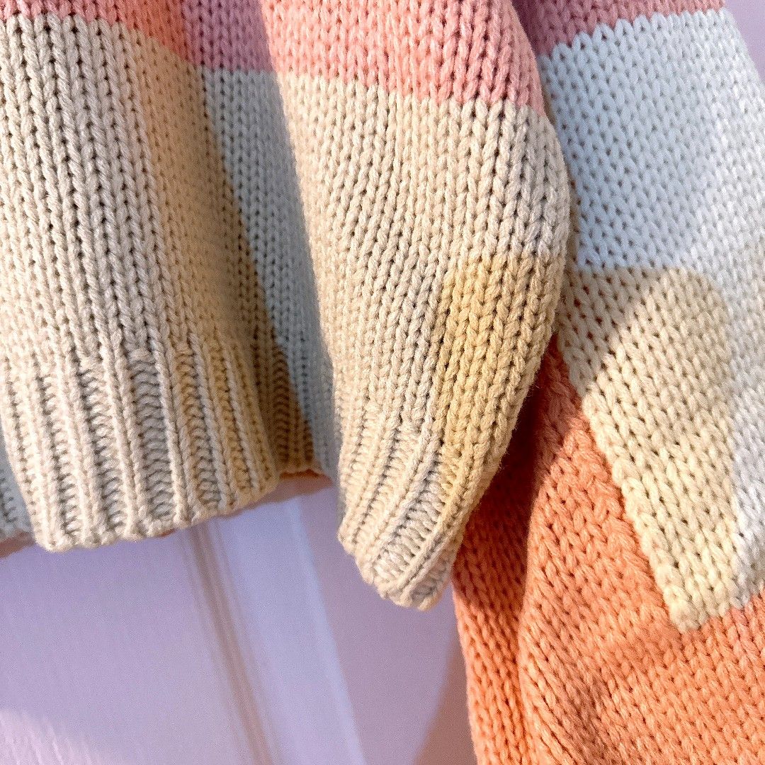 Pretty Pastel Knit Sweater (Category: Coats, Jackets and Outerwear) located in Manila. Submitted by withlovesam (Listing ID 1460622882, Image 2). Description: super pretty!!!.