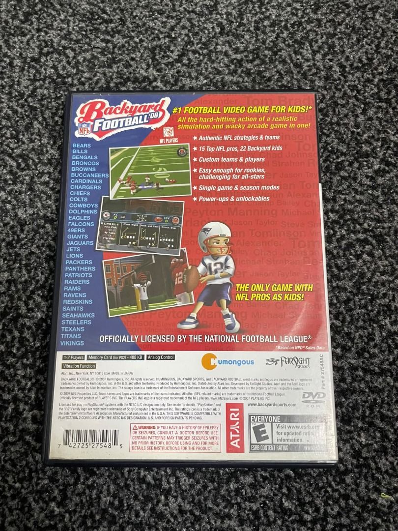 PS2 BACKYARD FOOTBALL 08 (NTSC l U/C) (Category: PlayStation) located in Mandaluyong City. Submitted by _copndrop (Listing ID 1460561268, Image 2). Description: BACKYARD FOOTBALL 08 PS2 (NTSC l U/C) ₱500 • Tested Working • Complete W/ Manuals Location: Mandaluyong.