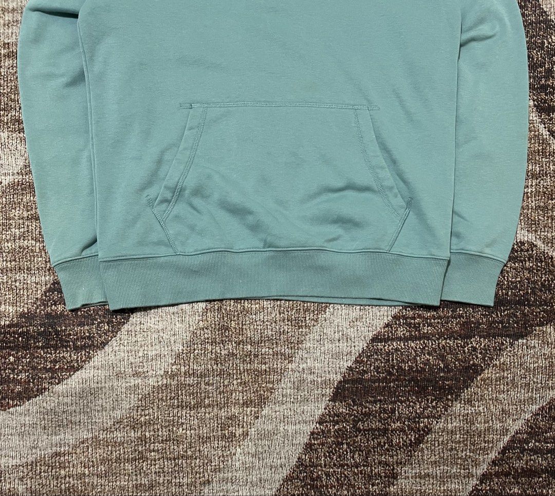Pullover Hoodie (Category: Coats, Jackets and Outerwear) located in Rizal. Submitted by ithriftph_ (Listing ID 1460520719, Image 3). Description: 🔻 Details 🔻 Pullover Hoodie Minimalist design Medium on tag Width: 20" Length: 25.5" Color rate: 8/10 Condition: 8/10 Issue: Barely noticeable stain (see last pic) Price: 200 pesos Reminders: Color may vary due to lighting and your screen resolution. Note: Ready to wear (already washed) Mode of Paymen