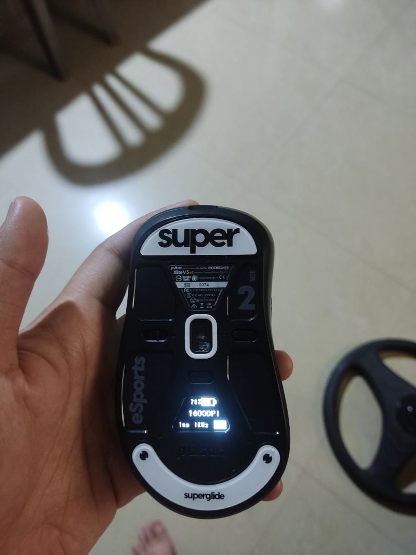 Pulsar Xlite V3 ES Founder's Edition Wireless Gaming Mouse (Category: Mouse & Mousepads) located in Caloocan City. Submitted by fastrabbit.056be3 (Listing ID 1460594557, Image 1). Description: - Pulsar Xlite V2 ES Founder's Edition wireless gaming mouse - Color: Dark Green - Features OLED display (shows DPI & polling rate) - Upgraded with Superglide feet for smooth gliding - Includes all original accessories and packaging - Perfect for competitiv