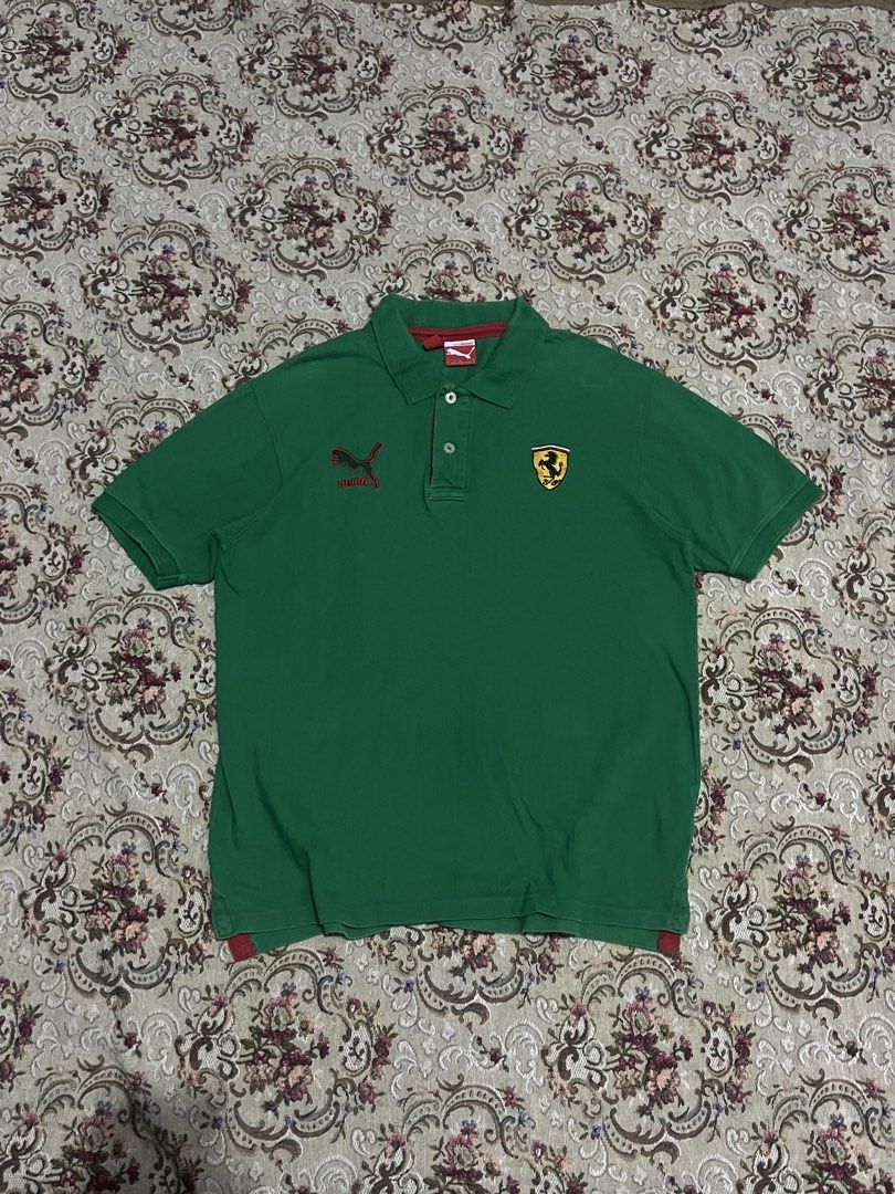 Puma Ferrari Polo Tee (Category: Tshirts & Polo Shirts ) located in Binangonan. Submitted by solothuggin_ (Listing ID 1460564366, Image 2). Description: Puma Ferrari Polo Tee • high quality fabric • for keeps if not sold • pristine condition • 10/10 color rate Width: 20.5" Length: 27" BEFORE: ₱880 free shipping fee nationwide thru J&T NOW: ₱600 + shipping fee Reminders: 1. Natural room lighting may affect the color of the item. Rest assured we tr