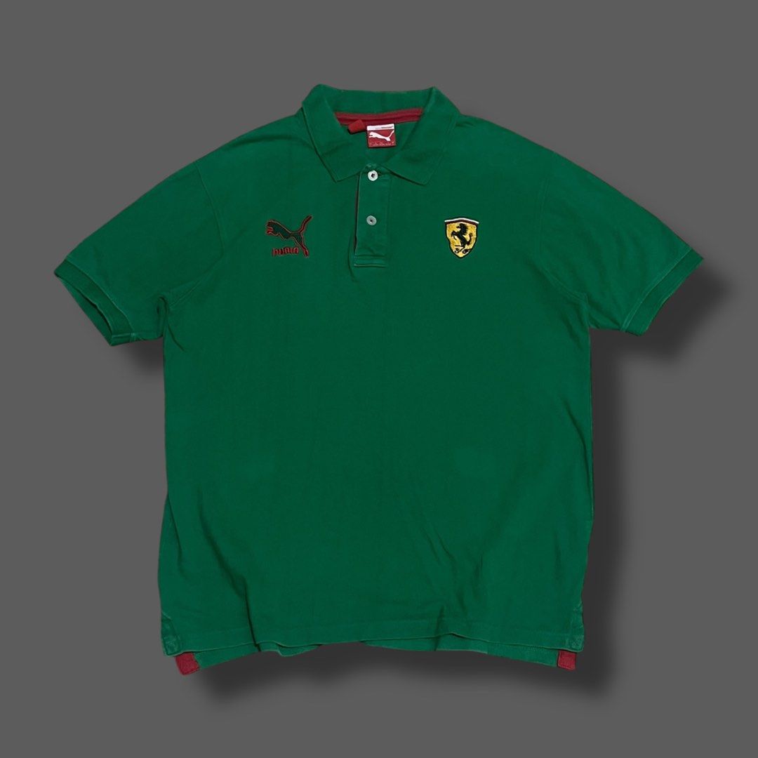 Puma Ferrari Polo Tee (Category: Tshirts & Polo Shirts ) located in Binangonan. Submitted by solothuggin_ (Listing ID 1460564366, Image 1). Description: Puma Ferrari Polo Tee • high quality fabric • for keeps if not sold • pristine condition • 10/10 color rate Width: 20.5" Length: 27" BEFORE: ₱880 free shipping fee nationwide thru J&T NOW: ₱600 + shipping fee Reminders: 1. Natural room lighting may affect the color of the item. Rest assured we tr