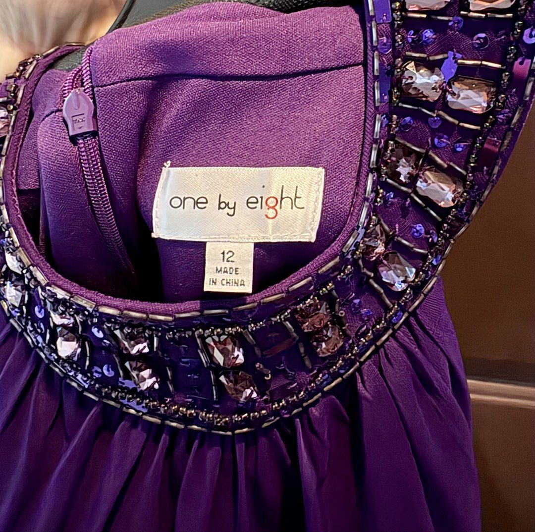 Purple formal dress (Category: Evening dresses & gowns) located in San Juan City. Submitted by cometsanythingtosell (Listing ID 1460536682, Image 3). Description: Purple long dress with beads accent.