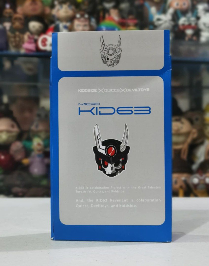 Quiccs X Kiddside KID63 Micro Resin Figure 8.5CM (Category: Designer & Blind Box Toys) located in Quezon City. Submitted by jmp923 (Listing ID 1460618760, Image 3). Description: - Quiccs x Deviltoys x Kiddside Micro Resin figure - AGCHK 2026 Exclusive - Comes in original packaging - Excellent collectible for designer toy enthusiasts - Box not mint.
