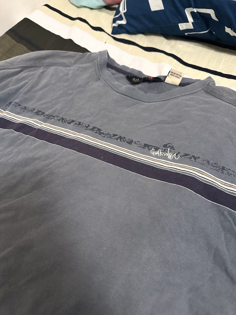 Quiksilver Vintage Shirt (Category: Tshirts & Polo Shirts ) located in Manila. Submitted by beyond_batman (Listing ID 1460642737, Image 2). Description: Vintage Quicksilver shirt Little to no damages Thrifted Buyer will cover sf Vintage striped- 20/27 .