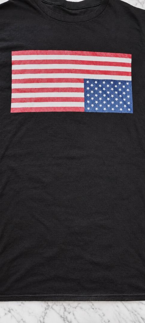 Rage Against the Machine Long Sleeve 'Inverted US Flag' (Category: Tshirts & Polo Shirts ) located in Caloocan City. Submitted by zealgem.7c9bb5 (Listing ID 1460679335, Image 3). Description: Black RATM Long Sleeve The famous 'Inverted US Flag' . No tags Vintage Looking Probably Bootleg Probably 90's . Don't lowball, I want to sell it to RATM Fans. . Length:30 Width:26 . P1000 + Shipping fee. .