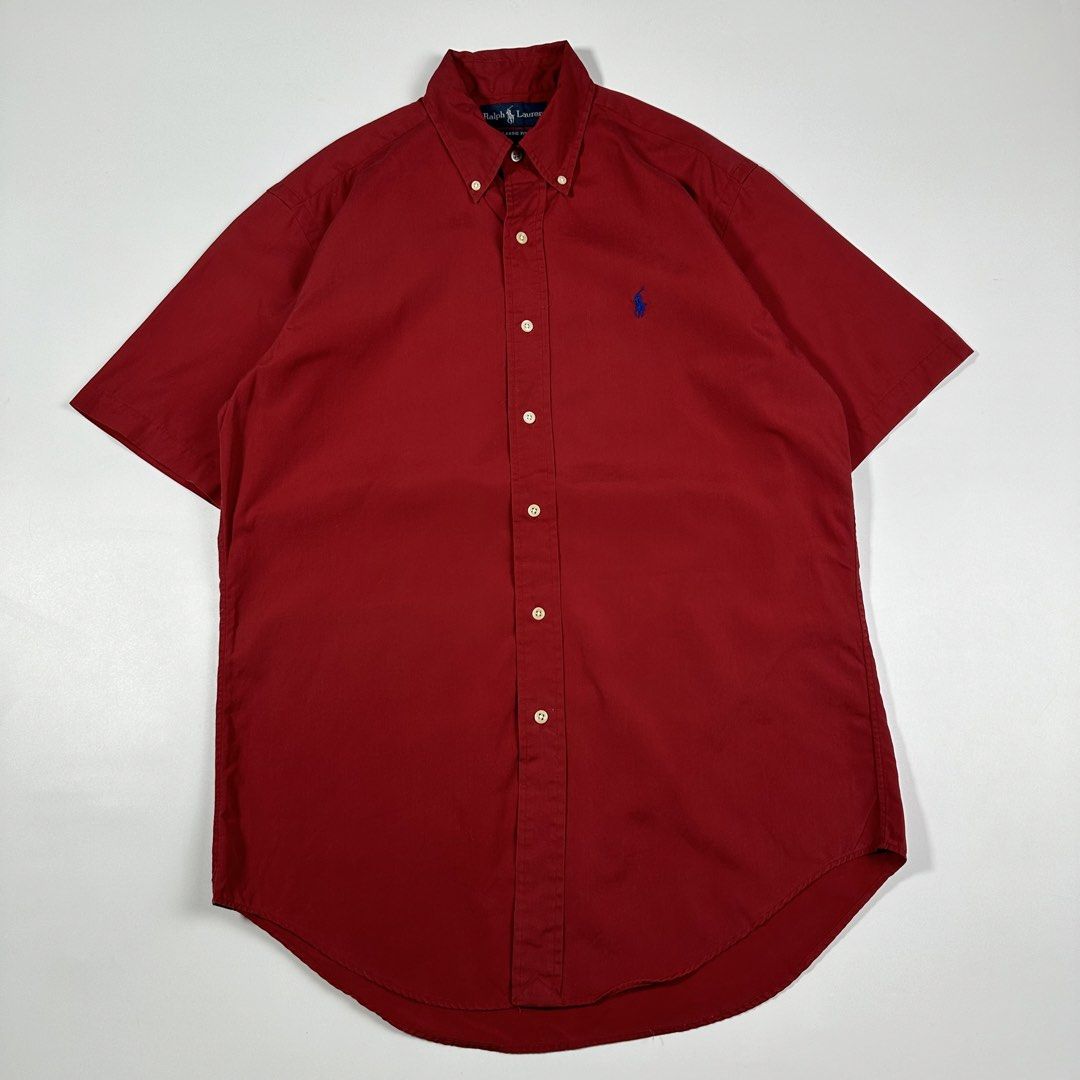 Ralph Lauren Old Button Down Classic Fit Polo Red. (Category: Tshirts & Polo Shirts ) located in Villasis. Submitted by draefindss_ph (Listing ID 1460649814, Image 1). Description: Ralph Lauren Old Button Down Classic Fit Polo Red. 𝚂𝚒𝚣𝚎: S 𝙼𝚎𝚊𝚜𝚞𝚛𝚎𝚖𝚎𝚗𝚝 (𝚒𝚗𝚌𝚑𝚎𝚜) 𝚠𝚒𝚍𝚝𝚑: 23 𝚕𝚎𝚗𝚐𝚝𝚑: 31 Excellent Condition No issue 1,200 + sf only.