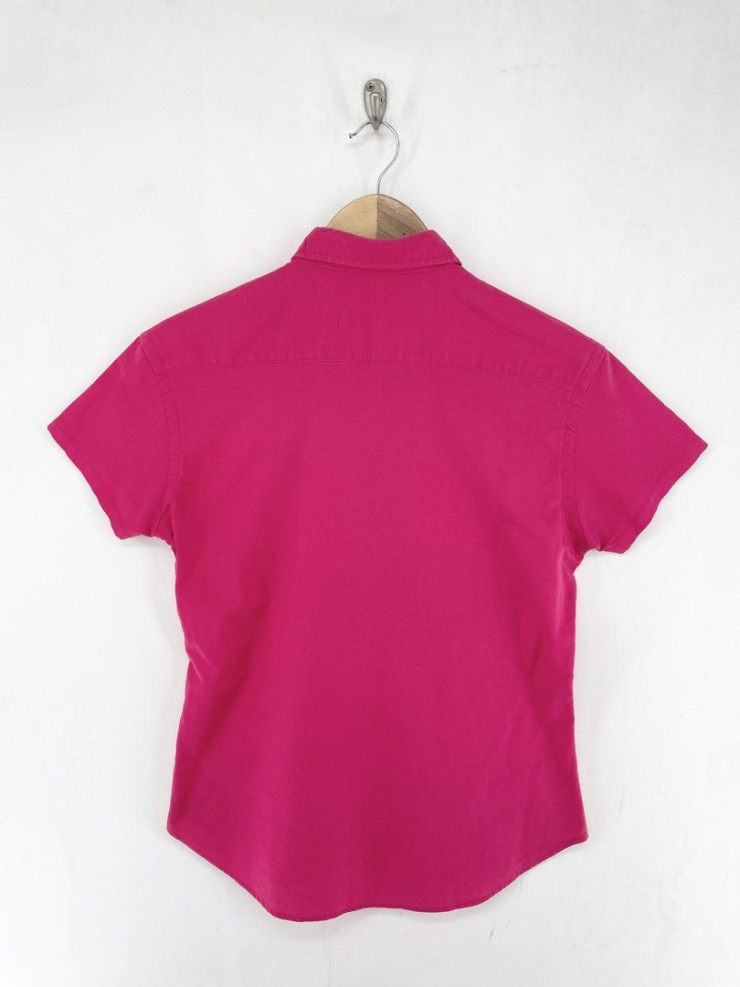 Ralph Lauren Pink Slim Fit Polo (Category: Others Tops) located in Mandaluyong City. Submitted by armrhts (Listing ID 1460618924, Image 2). Description: Size: Large Dimensions(inches) •Width: 18" •Length: 24" •Pit to Cuff: 1.5" Issue: Stains.