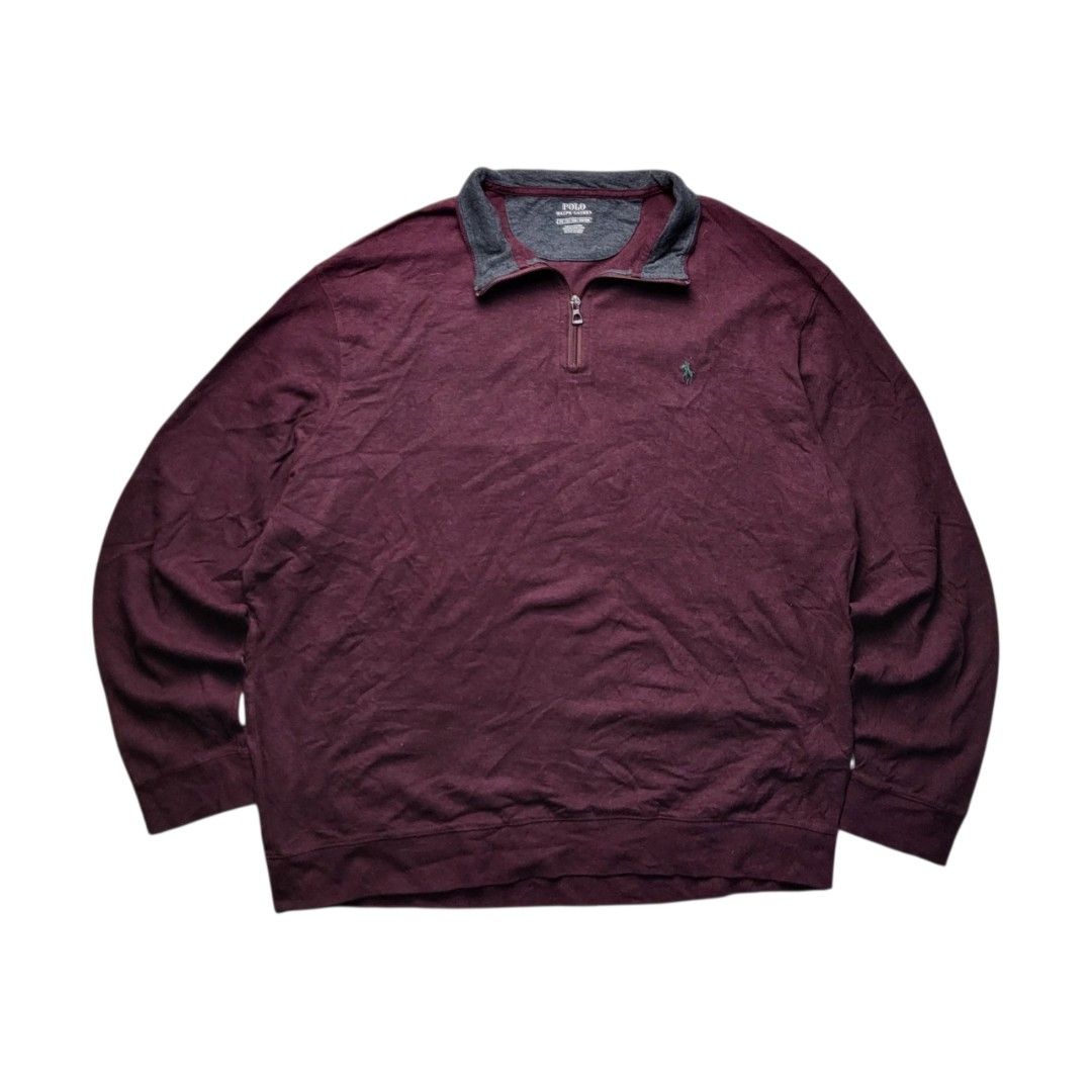 Ralph Lauren Quarterzip (Category: Coats, Jackets and Outerwear) located in Cebu City. Submitted by plain.gallery (Listing ID 1460710969, Image 1). Description: Maroon Quarterzip (RL) Size: XXLarge - 3XLarge 👇Dimention (in inches)👇 Width: 29.5 Length: 31 Color rate: 9.8 Condition: 9.8 Issues: none.