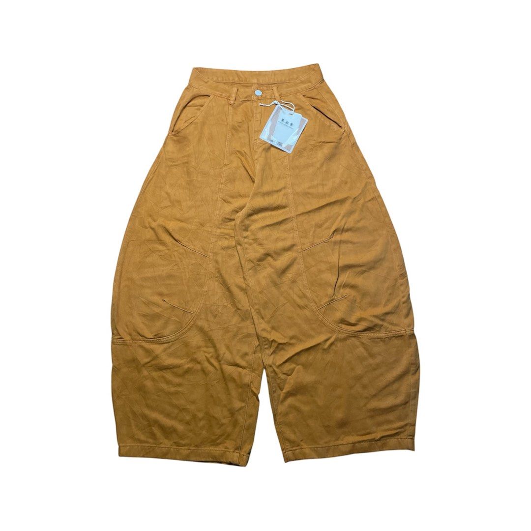 Random barrel pants ( Mustard ) (Category: Jeans) located in Iloilo. Submitted by nextwearco_ilo (Listing ID 1460638437, Image 1). Description: Random barrel pants ( Mustard ) • Brand new condition • 32- 33 W X 43 L • 13 Leg opening ₱ 599 Only Loc : Iloilo city Dm.