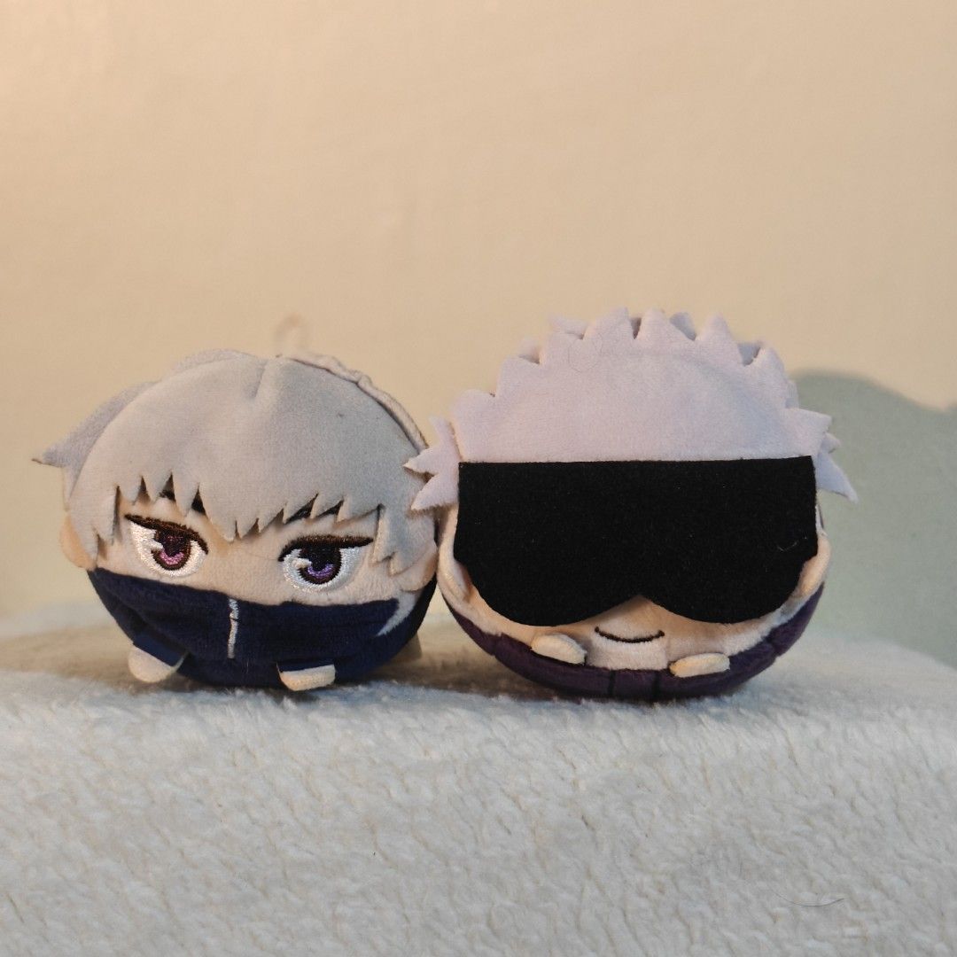 Random JJK plushies & charms (Category: Plushies & Soft Toys) located in Manila. Submitted by lilypotchie (Listing ID 1460514300, Image 3). Description: selling for retail price & bundle price (per item) 1st and 2nd photo - 180 each / 160 each if bundle 3rd photo - 220 each / 200 each if bundle 4th photo (corocot; beaded & has magnet) - 280 each / 250 each if bundle 5th photo - 300 gojo / 180 nobara 6th - 250 7th - 180 each / 150 if bundle mop: g