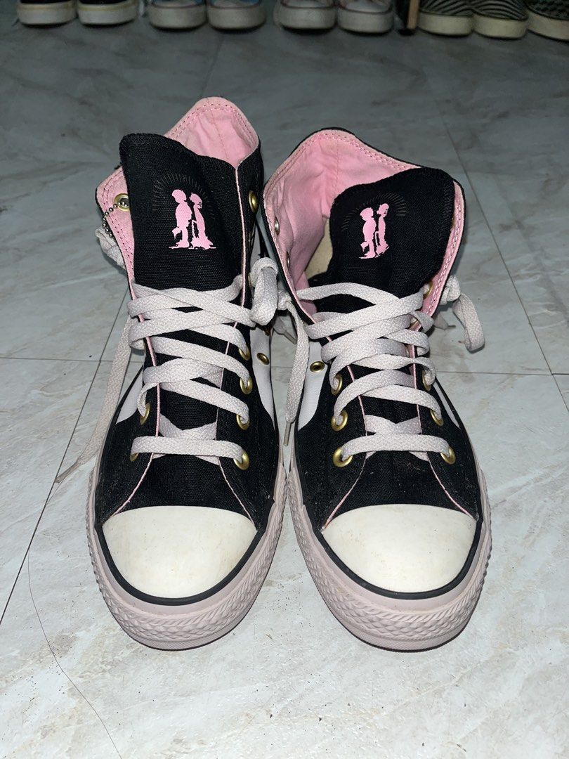 Rare Gothic Converse High Cut x EAB (Category: Sneakers) located in Caloocan City. Submitted by babydoll696 (Listing ID 1460686985, Image 3). Description: NO ISSUE, No Box Size 8 Tarlac City.