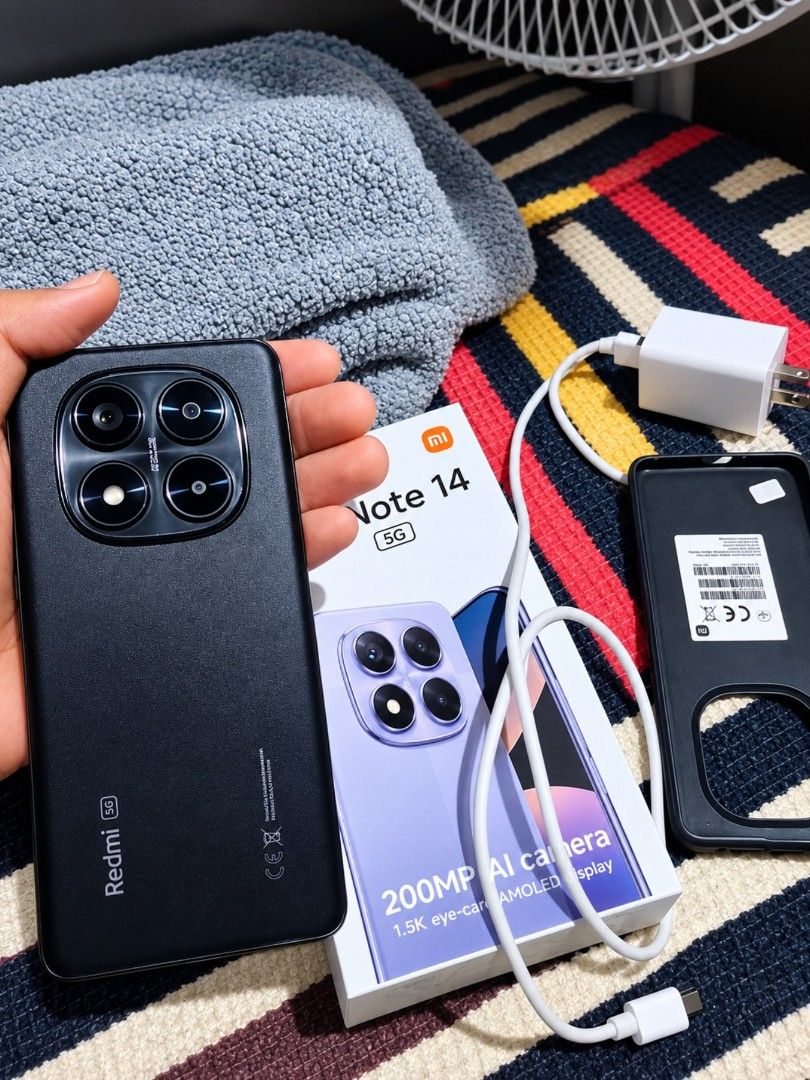 REDMI NOTE 14 PRO 5G (Category: Xiaomi) located in Caloocan City. Submitted by aarnolddd (Listing ID 1460682286, Image 2). Description: Original redmi note 14 pro 5g slightly used/makinis No history of repair 12/256gb storage With e-sim features NO ISSUE SA LAHAT I nclusion; unit, case & charger only! No to swap RFS; back to ios.