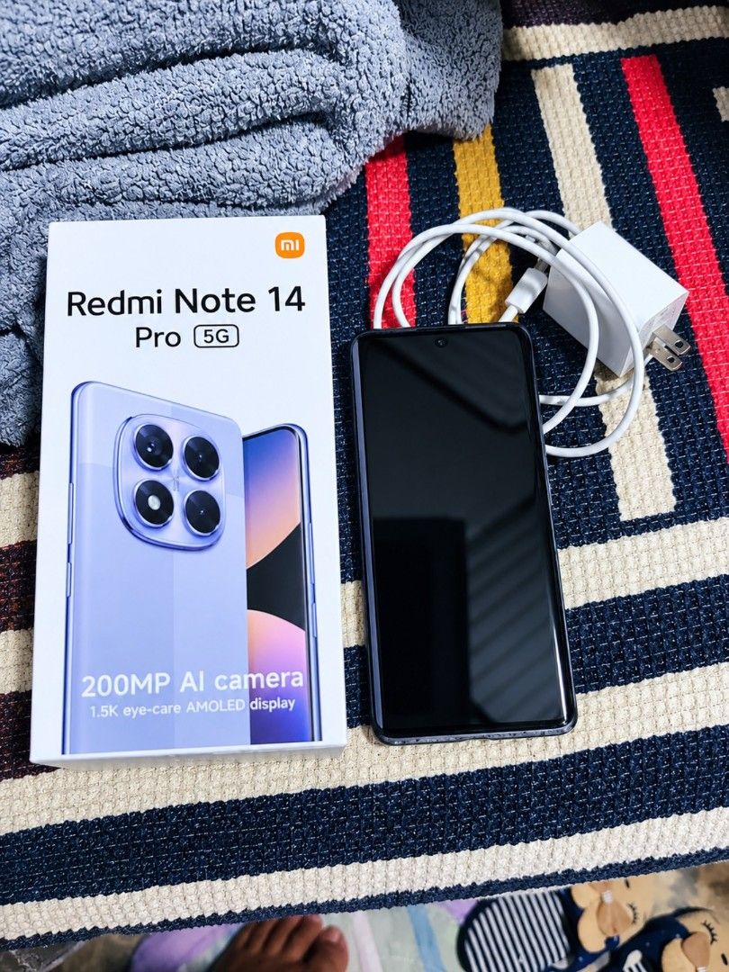 REDMI NOTE 14 PRO 5G (Category: Xiaomi) located in Caloocan City. Submitted by aarnolddd (Listing ID 1460682286, Image 3). Description: Original redmi note 14 pro 5g slightly used/makinis No history of repair 12/256gb storage With e-sim features NO ISSUE SA LAHAT I nclusion; unit, case & charger only! No to swap RFS; back to ios.