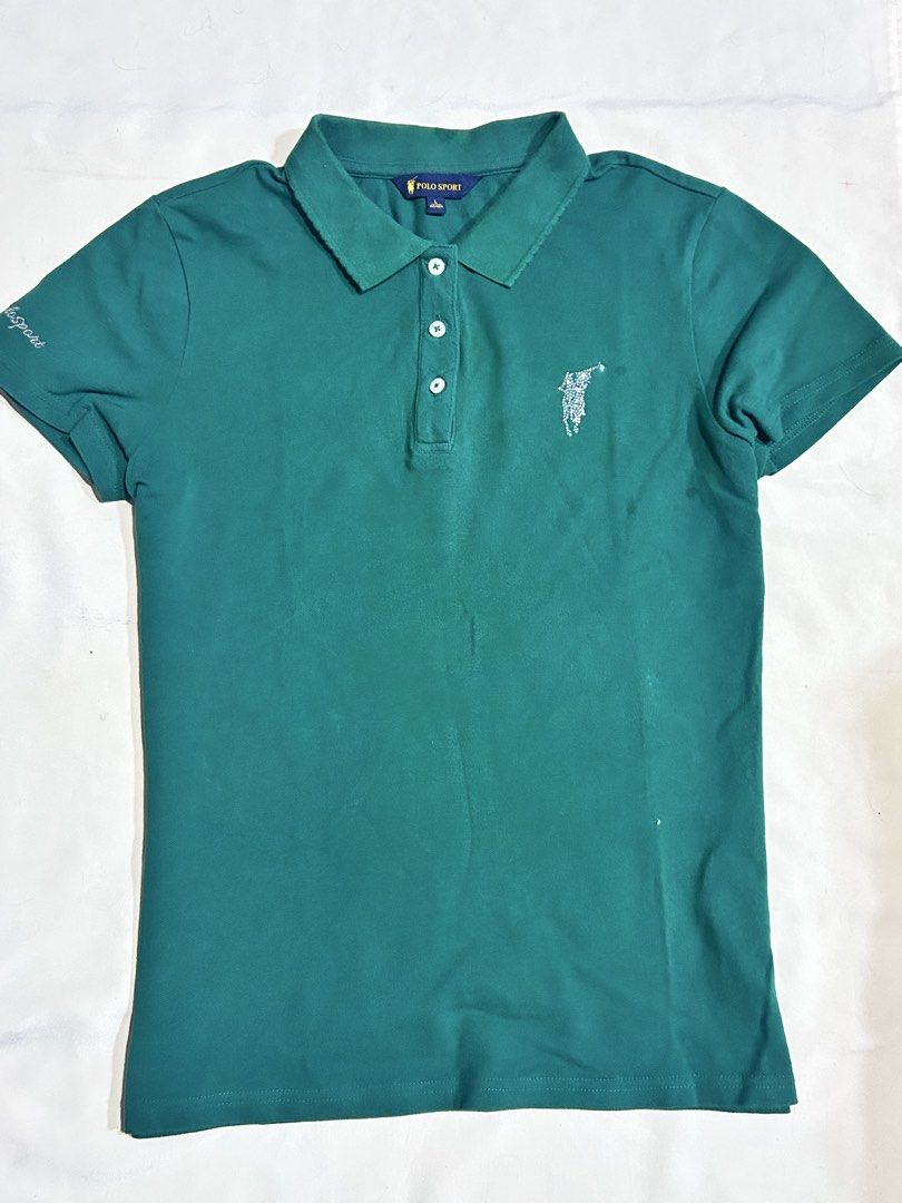 Rhinestone logo polo sport (Category: Shirts) located in Baguio. Submitted by jazzyypoopyy (Listing ID 1460653947, Image 1). Description: ₱700 shipped.