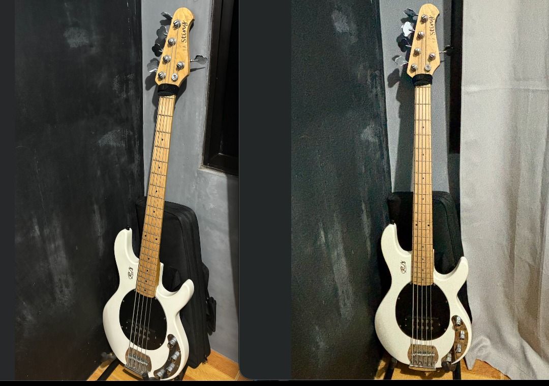RJ Stingray 5-String bass with Ashdown bass amp set (Category: Musical Instruments) located in Manila. Submitted by youngwolf_f7b299 (Listing ID 1460701095, Image 1). Description: RJ Stingray 5 stringed bass with Ashdown bass amp Bass: Active bass so needs 9V battery *fret wrap/string muter not included RFS: decluttering.