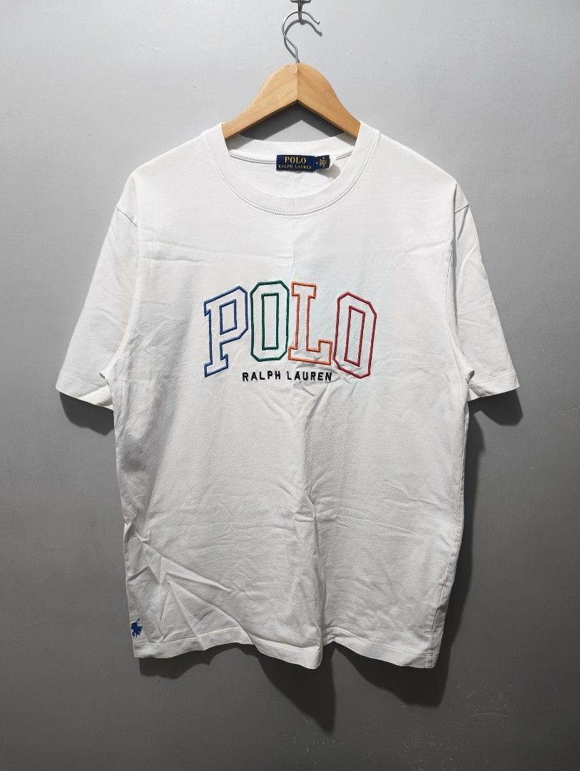 RL script (Category: Activewear) located in Bacolod City. Submitted by miniii_malist (Listing ID 1460684329, Image 1). Description: Ralph Lauren script tee with qr code Size xl 22/29 Like new condition Need wash only 850+sf .