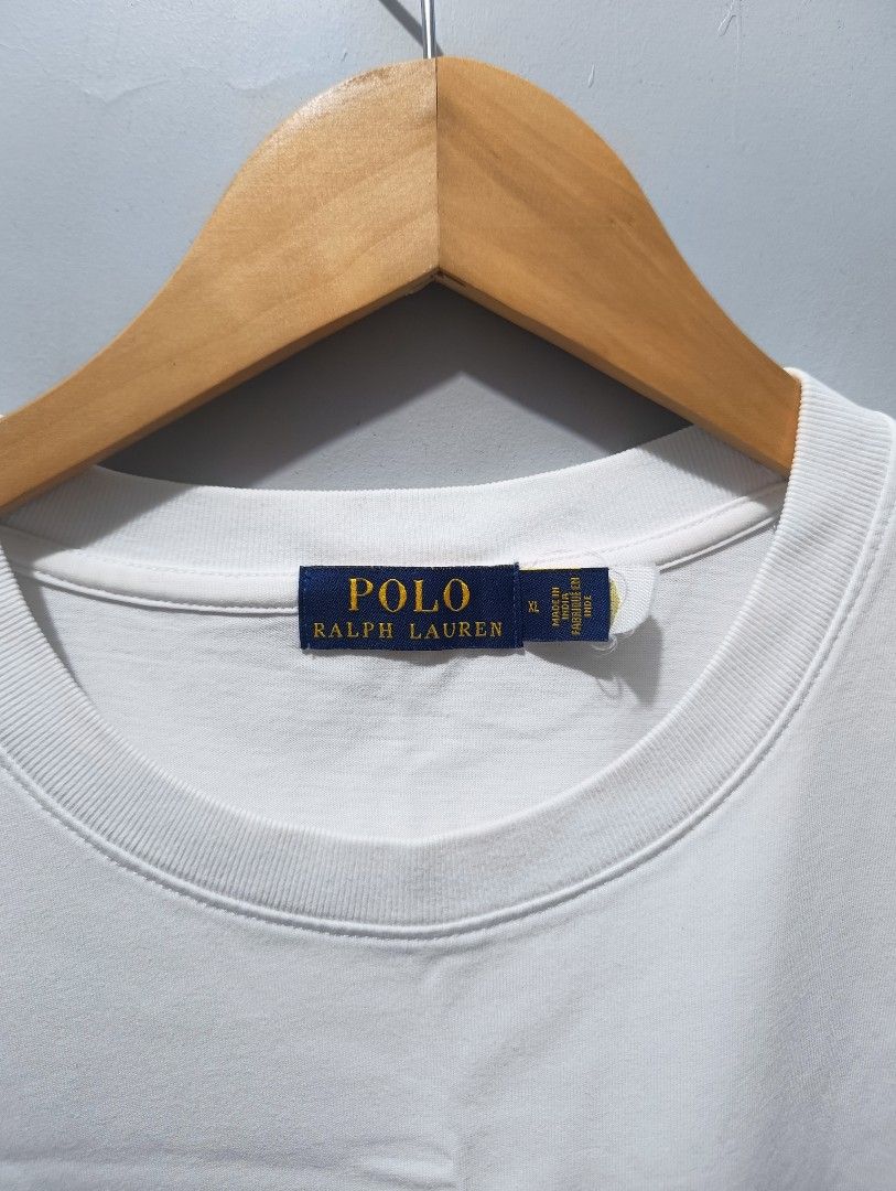 RL script (Category: Activewear) located in Bacolod City. Submitted by miniii_malist (Listing ID 1460684329, Image 3). Description: Ralph Lauren script tee with qr code Size xl 22/29 Like new condition Need wash only 850+sf .