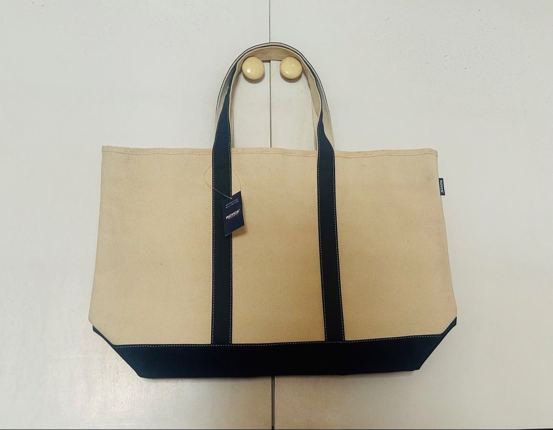 Royce Canvas Large Shopping / Tote Bag (Category: Tote Bags) located in Binan City. Submitted by impulsebuyer12 (Listing ID 1460549462, Image 1). Description: Size is 21.5” x 14.5” x 6” From Royce .
