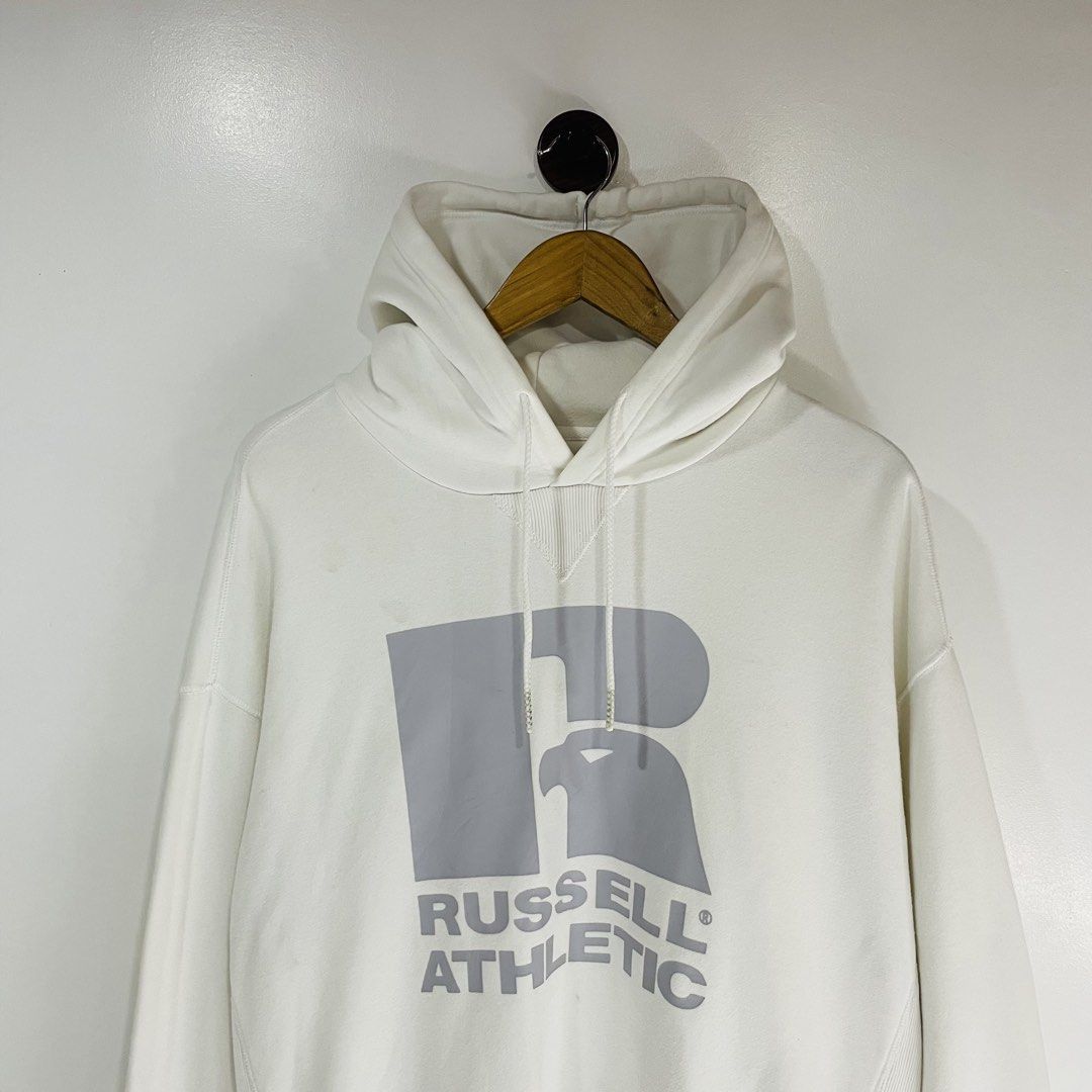 Russel Athletics (Category: Hoodies) located in Cavite. Submitted by ferrerapparel. (Listing ID 1460695298, Image 1). Description: Excellent condition Color rate:9.5/10 Authentic Heavy Cotton L-XL.