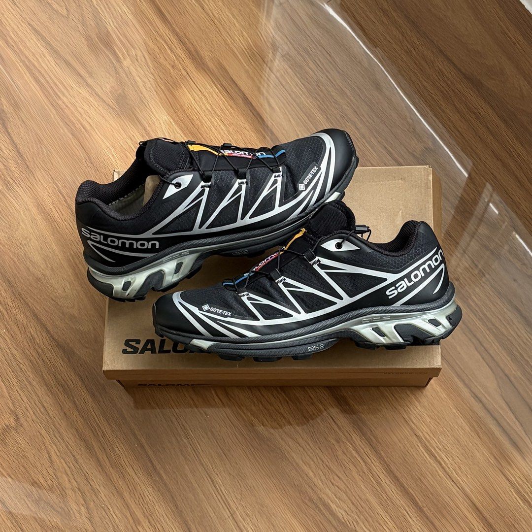 Salomon XT6 Goretex ‘Black & Silver’ (Category: Slippers & Slides) located in Quezon City. Submitted by pumpitupmnl (Listing ID 1460621116, Image 1). Description: WTS Salomon XT6 Goretex ‘Black & Silver’ Size 10.5 US Used | Complete with receipt See last pic for the issue ₱8,000 firm 📍SJDM, Bulacan IG: @pumpitupmnl_.