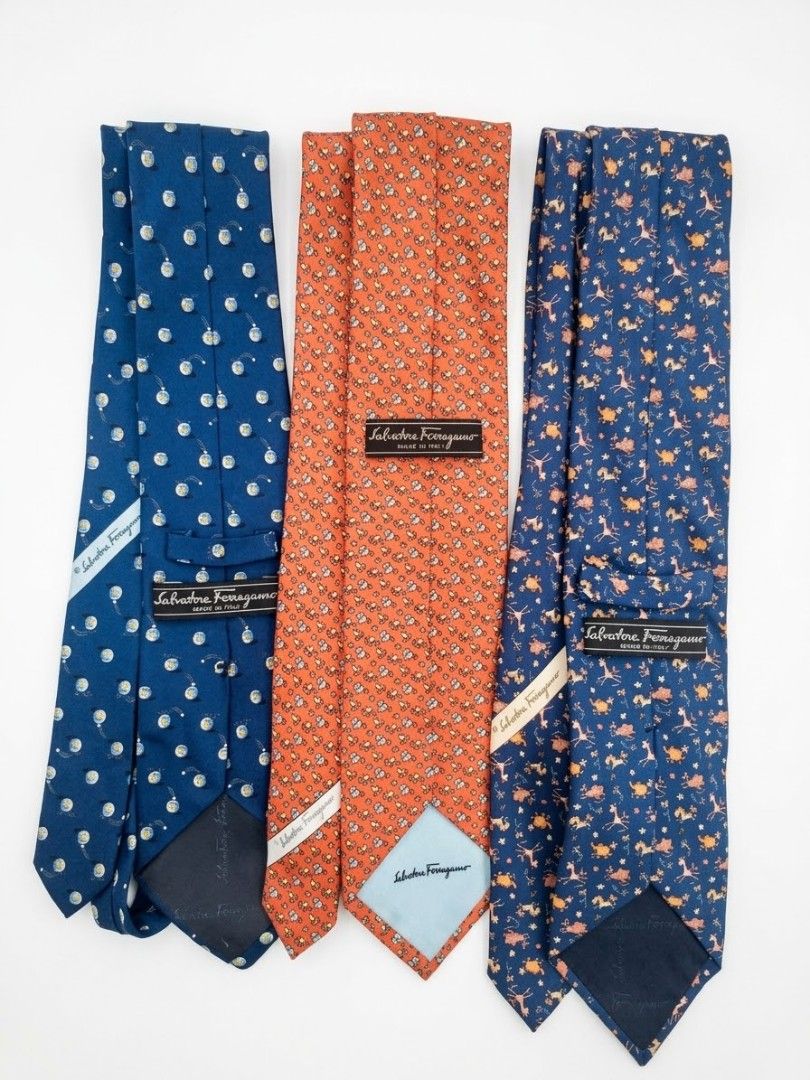 Salvatore Ferragamo ties (Category: Ties) located in Dumaguete. Submitted by elegant.soles (Listing ID 1460607528, Image 2). Description: 700 each 100% Authentic.