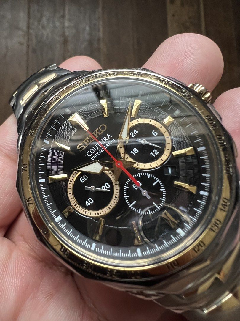 Seiko Coutura (Category: Men's Watches) located in Manila. Submitted by dansanjose09 (Listing ID 1460531058, Image 2). Description: For Sale: Seiko Coutura 📌 Model: Seiko Coutura 📌 Reference: SRWZ26 📌 Production Date: November 2012 📌 Movement: quartz Specifications: * Case Diameter: 45mm (excluding crown) * Lug Width: * Condition: 8.8/10 * Sign of usage * Polished case * sapphire crystal * All-original watch head * Comes with original bracele