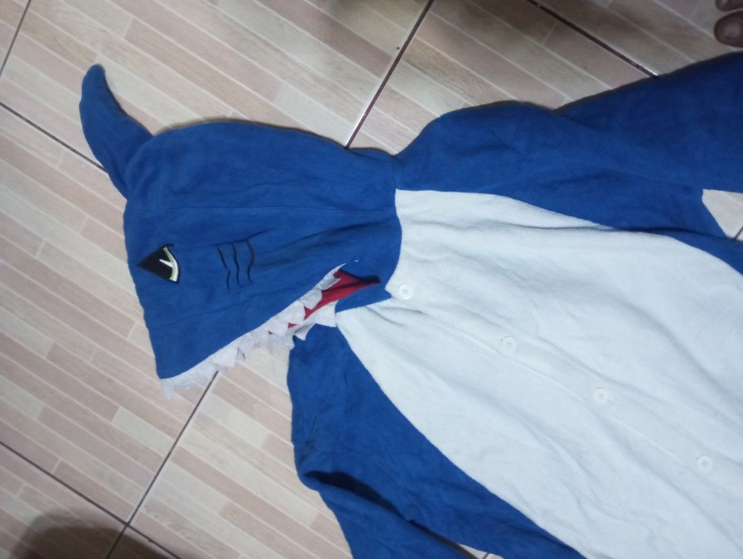 Shark jumpsuit costume for adults size medium (Category: Babies & Kids Fashion) located in Las Pinas. Submitted by kaswakto (Listing ID 1460651426, Image 3). Description: 〽️ Shark jumpsuit costume for adults size medium 〽️ Dimensions: 51 inches length shoulder to toe x 23 inches width 〽️ excellent condition no issues 💰Php 450 +sf 📌Lpdh Las Pinas/Evacom or Valley2 Paranaque 📞091******78 contact no. 🗳️Payment thru Gcash 091******78 Jayvie Godma