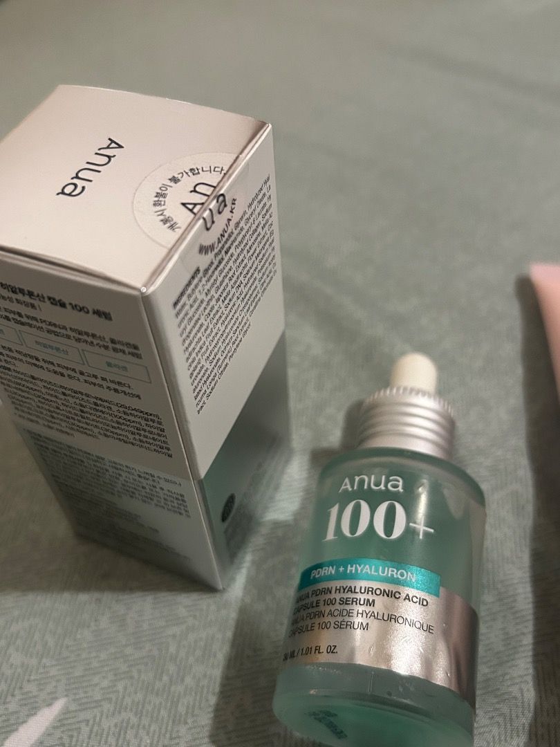Skincare (Category: Face Care) located in Santa Rita. Submitted by colesclosette (Listing ID 1460684238, Image 3). Description: Take both for 600 Skin1004 cleansing foam- did unboxing video, never used Anua pdrn serum brand new unopened (the one in the photo is the one im currently using) Buyer shoulders sf Loc: pampanga Reason for selling: Decluttering skincare collection.