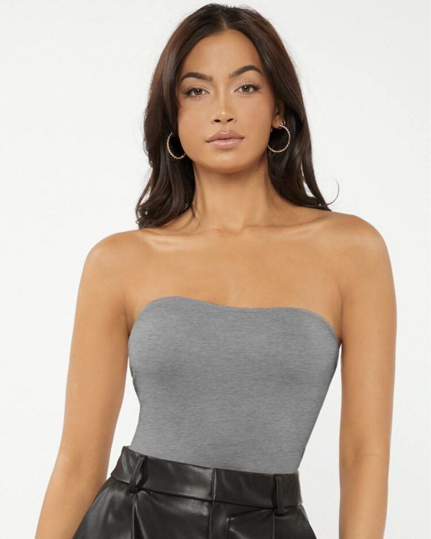 Solid Tube Top in Gray (Category: Sleeveless) located in Paranaque City. Submitted by slowsundays.club (Listing ID 1460684780, Image 2). Description: .