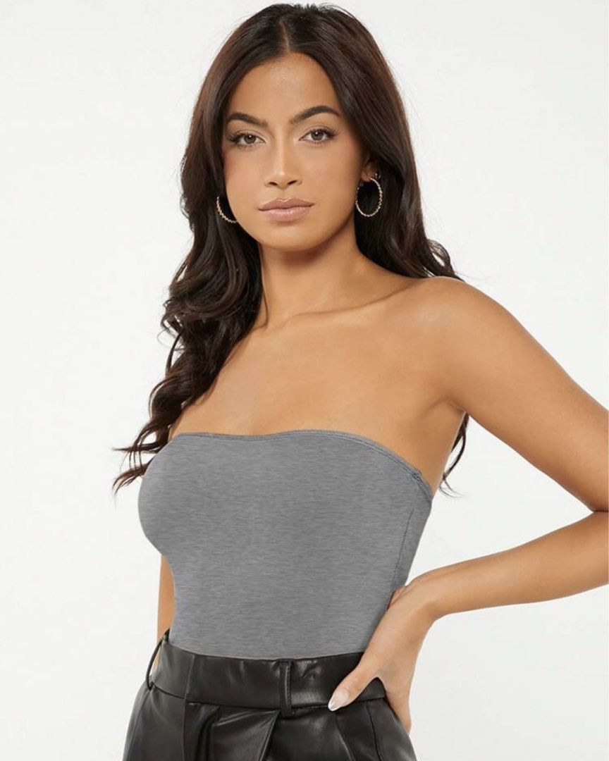 Solid Tube Top in Gray (Category: Sleeveless) located in Paranaque City. Submitted by slowsundays.club (Listing ID 1460684780, Image 3). Description: .
