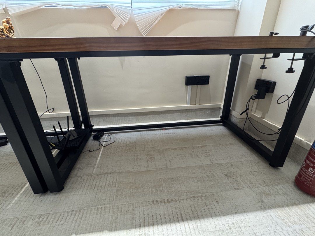 Solid Wood Study Table/ Dining table (Category: Tables & Sets) located in Singapore. Submitted by blobbyh (Listing ID 1460601086, Image 2). Description: 150cm long, 80cm deep i’ve been using it as my work table for less than a year, however i’m moving out, and i hope this lovely piece can find a new home. extremely stable and spacious for a work from home set up. i’d imagine this works well as a dining table as well. please arrange your own trans