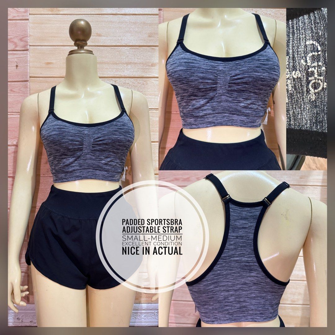 sportsbra workout tops brallete (Category: Activewear) located in Manila. Submitted by annepalanioalfaro (Listing ID 1460533521, Image 2). Description: condition and sizes attached at the photo description, pls read.
