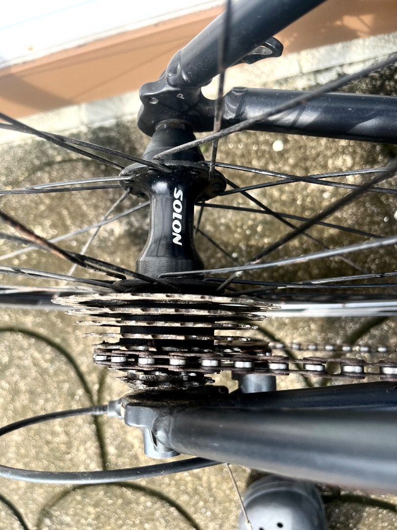 SUNPEED TRITON ROAD BIKE (Category: Bicycles) located in Caloocan City. Submitted by erishnielo97240 (Listing ID 1460599766, Image 2). Description: 🚴‍♂️ SUNPEED TRITON ROAD BIKE 🚴‍♂️ - Size 48cm - Aluminum alloy frame and fork with internal cabling - Shimano Claris 2x8-speed (16 speeds) with integrated shifters/brake levers - Prowheel aluminum 50/34T with sealed bearing bottom bracket - Dual-pivot caliper brakes - 700C aluminum double-wall whee