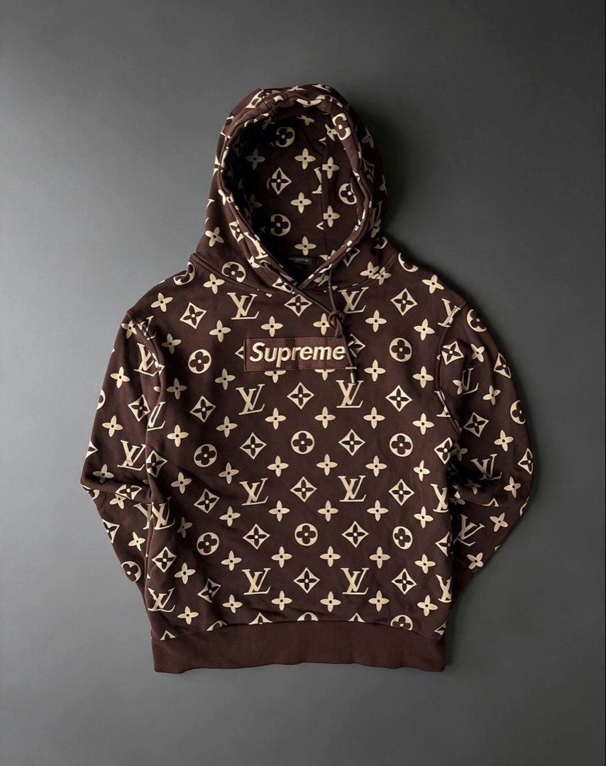 Supreme X LV (Category: Hoodies) located in Manila. Submitted by lardo.599 (Listing ID 1460616718, Image 1). Description: Excellen condition No issue 10/10 color rate Dimes 20x26.