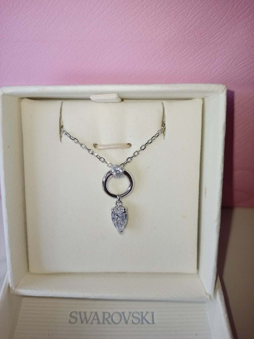 Swarovski Mesmera Necklace (Category: Necklaces) located in Mandaluyong City. Submitted by noel_30 (Listing ID 1460590219, Image 2). Description: With Aunthentication card Free cleaning at any swarovski branch just bring the Aunthentication card Non-Tarnish W/ Box, Pink Paper Bag and Ribbon Article no.: 5723146 Collection: Mesmera Length (minimum - maximum): 38 - 45 cm Motif size: 2.2 x 1 cm Material: Crystals, Rhodium plated, Cubic Zirconia Colo