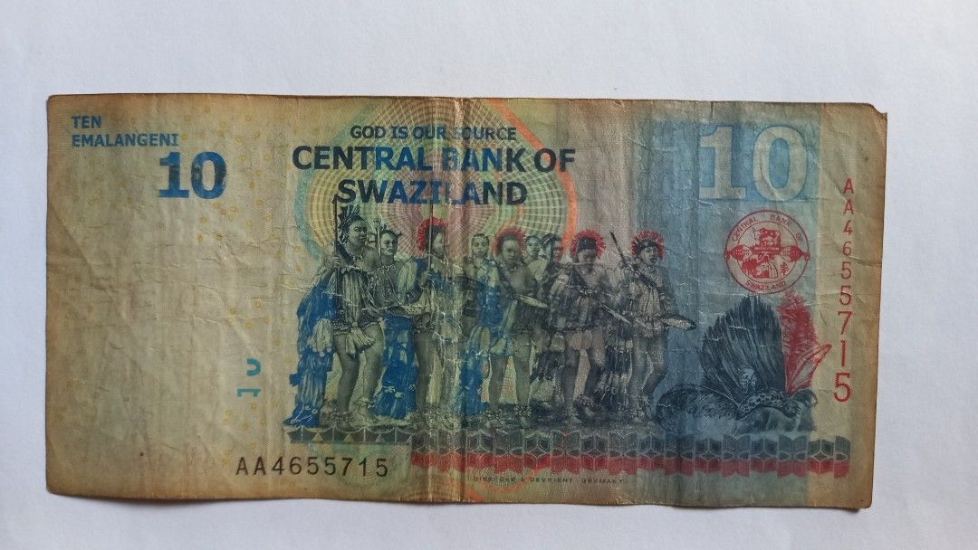 Swaziland banknote (Category: Currency) located in Manila. Submitted by gatleo (Listing ID 1460591830, Image 2). Description: Cubao meetup only..