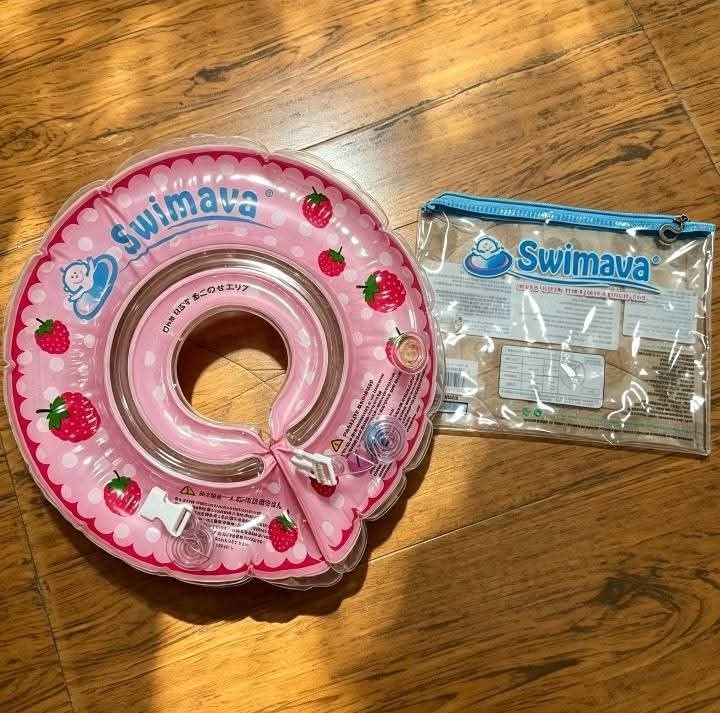 swimava baby neck floater (Category: Other Babies Going Out Needs) located in Quezon City. Submitted by zippy123 (Listing ID 1460571155, Image 1). Description: Original Swimava Baby Neck Floater 🍓 Pink Berry 🍓🌸 3-18 months old Likenew condition Floater + Pouch 🏷️SRP ₱1,650 🏷️Selling price ₱450 only.