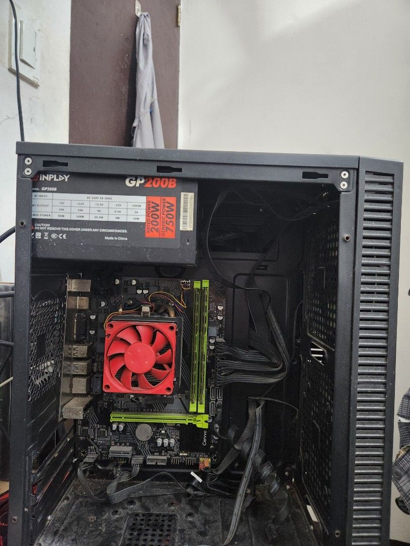 System Unit (No Storage) (Category: Desktops) located in Manila. Submitted by fierceshark.458657 (Listing ID 1460571938, Image 2). Description: PC Specs: Processor: AMD A8-7680, 3.5GHz Quad-Core (Radeon R7 Graphics onboard) RAM: 16GB DDR3 Storage: None (walang laman, buyer's own storage needed) Graphics: Integrated/onboard lang (walang dedicated GPU) PSU: Inplay 750W Case: Inplay Case (no outtake fan) ⚠️ Selling as-is/for parts or repair — curren