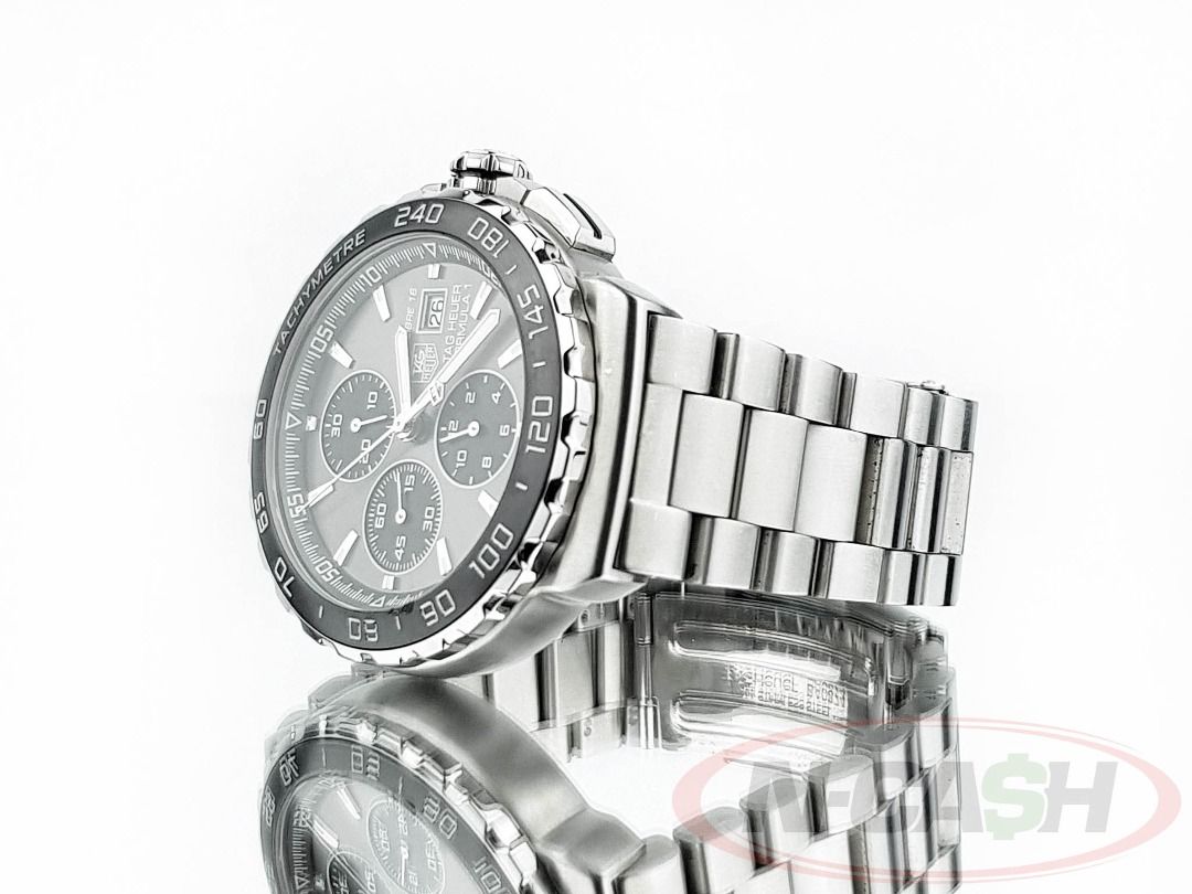 Tag Heuer Formula 1 Calibre 16 Grey Dial (Category: Luxury Watches) located in Quezon City. Submitted by luxury_by_n-cash (Listing ID 1460540134, Image 3). Description: Tag Heuer Formula 1 Calibre 16 Grey Dial Ref no. CAU2010.BA0874 Original retail price of Php 201,000 Local Tag Heuer boutique Watch comes with guarantee card, manuals, and Tag Heuer double box PhP 69,800.