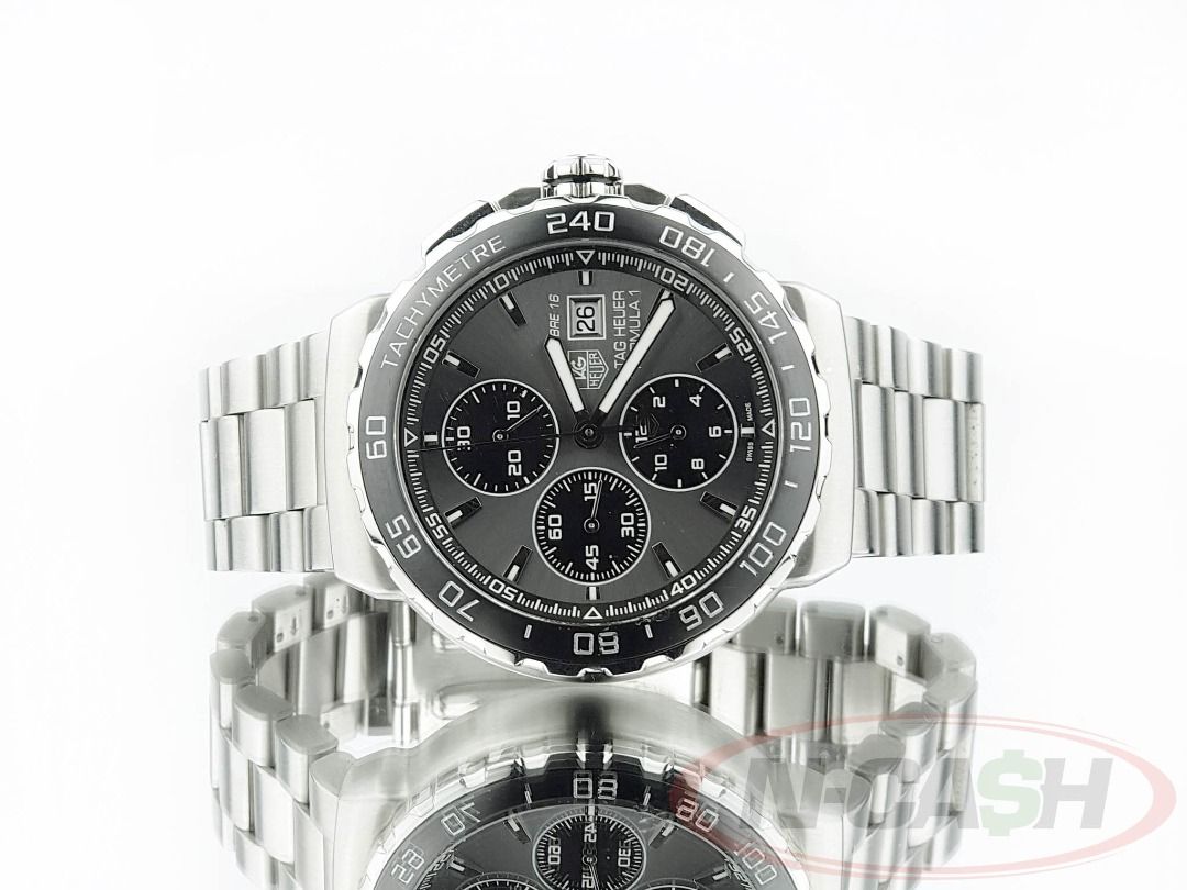 Tag Heuer Formula 1 Calibre 16 Grey Dial (Category: Luxury Watches) located in Quezon City. Submitted by luxury_by_n-cash (Listing ID 1460540134, Image 2). Description: Tag Heuer Formula 1 Calibre 16 Grey Dial Ref no. CAU2010.BA0874 Original retail price of Php 201,000 Local Tag Heuer boutique Watch comes with guarantee card, manuals, and Tag Heuer double box PhP 69,800.