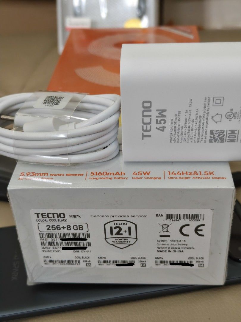 Tecno Spark Slim 8/256gb (Category: Samsung) located in Manila. Submitted by jaysold (Listing ID 1460542925, Image 3). Description: Tecno spark slim 8/256gb good as new unused charger head and cable. Complete with box slim and light weight no issue test all you want check all u want reset all you want meet up at lrt2 stations of malls nearby or kung saan mapagkasunduan rfs: extra phone na lang sya. just msg if u have inquiries.
