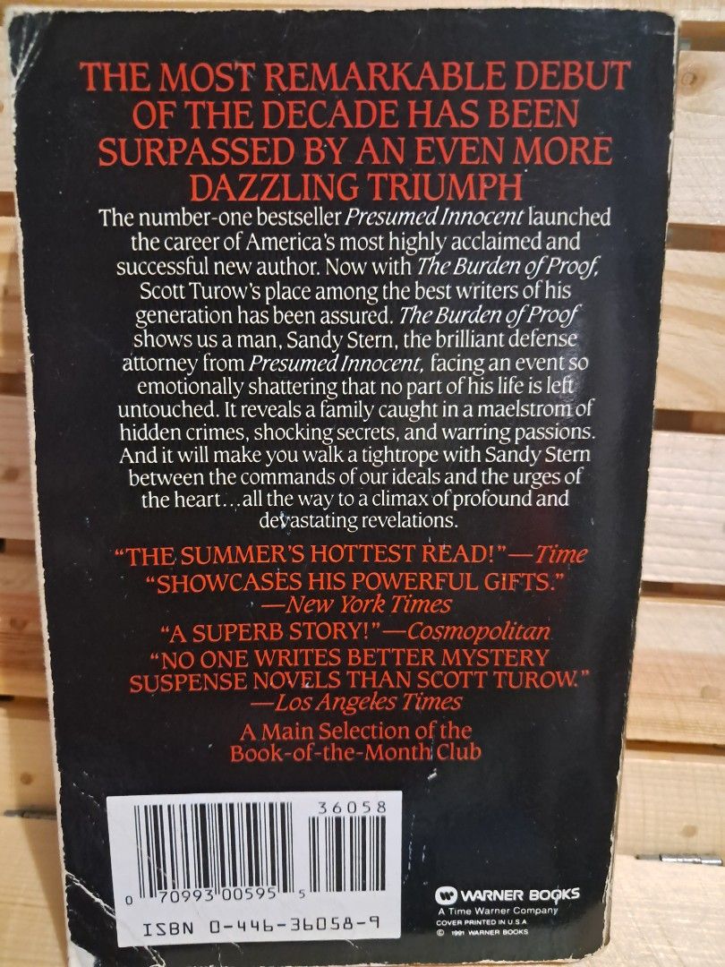 The burden of proof by Scott Turow (Category: Storybooks) located in Caba. Submitted by alyssa.m. (Listing ID 1460534672, Image 2). Description: .