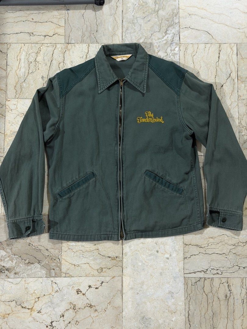 The Tenderloins Jacket Workwear (Category: Coats, Jackets and Outerwear) located in Santol. Submitted by renzoorfin38826 (Listing ID 1460665168, Image 1). Description: Width- 21 inches Length- 25 inches - Size 38 Made in Japan .