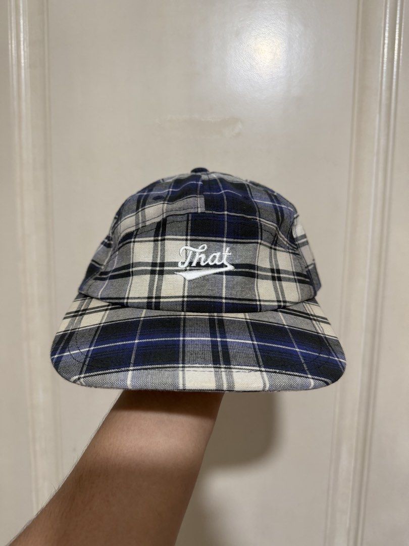 Thisisneverthat Plaid Cap TN231WHWBC14 (Category: Caps & Hats) located in Quezon City. Submitted by vincentstaana06 (Listing ID 1460714515, Image 1). Description: - Authentic Thisisneverthat plaid cap - Embroidered brand name on front - Made from 100% cotton - Includes DPRO International sticker - Ideal for everyday wear.