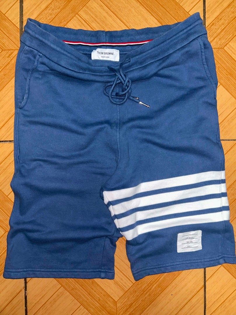 Thom Browne Classic 4-Bar Sweatshorts (Category: Luxury Apparel) located in Manila. Submitted by zerowastethriftco. (Listing ID 1460688827, Image 1). Description: 10/10 Color Rate As New Condition Heavy Cotton Size 2.
